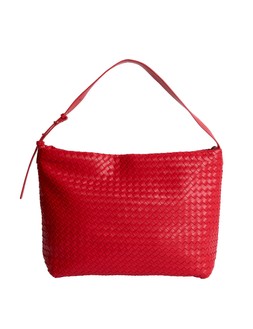 M&S Collection Faux Leather Woven Shoulder Strap Red £45