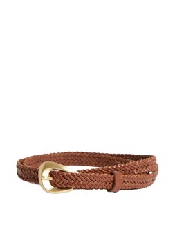 M&S Tan Slim Weave Belt £25